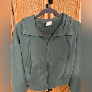 All in Motion Dark Teal Textured Jacket